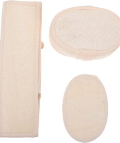 OUNONA 3stücke Luffa-rückenpeelings zum Peelen Reinigen und Massieren Langlebig und Robust für Badewanne und Dusche Sanft zur Haut Erfrischt das Badeerlebnis Leichtes Design für Einfache