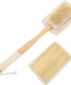 OUNONA 1Satz Luffa Rückenpeelingbürste mit Langem Multifunktionale Duschbürste für Sanftes Peeling Badezubehör für Körperreinigung