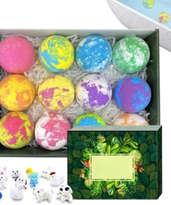 Badebälle für Kinder Lustige und natürliche Schaumbad-Spa-Artikel | Duftende Badebälle als Geschenkkorb-Füllung für Kinder Mädchen zu Hause Hotel Reisen Badezimmer Badewanne Geburtstagsparty