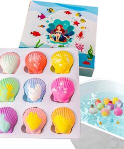 Badebälle Für Kinder Naturlicher Badespaß Mit Spielzeug In Pflegeprodukten | 9er-Set Sprudelnde Badekugeln für die Dusche Für Kinder Mädchen Zuhause Reise Hotel Badezimmer Badewanne