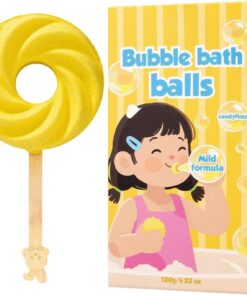Süße Badebälle für Kinder Lollipop-Form Körperreinigung | Duftende Duschbälle Für , Mädchen, Ferien, Hotel, Zuhause, Kita, Sommerreisen, Badezimmer, Toilette, Gästetoilette