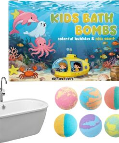 Badeschaum für Erwachsene - Pflegender Duftreiniger,6 Stück parfümierte Sprudelbadekugel,für Sie, Mutter, Ehefrau, Oma, Mädchen, Zuhause und Reisen