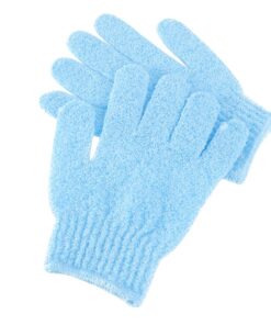 Healvian 6paare Exfolierender Peelinghandschuh Für Dusche Sauna Finger-bad-handschuhe Für Hautpflege Universelle Für Männer Und Frauen Blau