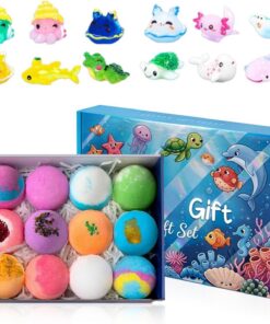Badewannen-Badekugeln 12 Stück Erfrischend Schnell Auflösend | Badewannensalzkugeln Mit Spielzeug Im Inneren Für Mädchen, , Vorschulkinder, Badezimmer, Kindergarten, Vorschule, Zuhause,