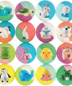 Badebälle mit Spielzeug 24 Stück sanft erfrischend regenbogenfarben | für Kinder, und Mädchen für Teenager, , Kinder, , Mädchen