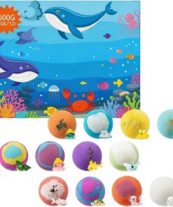 Badebälle für Kinder 12 Stück Bunte Sanfte | Kleine Geschenke für Mädchen Teenager für Teenager Kinder Mädchen Sohn Tochter