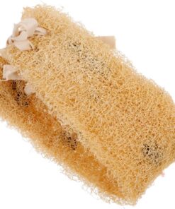 Healvian Körper Luffabürste aus Natürlichem Loofah mit Ergonomischem Design und Komfortablem Griff für Sanftes Peeling unter Dusche