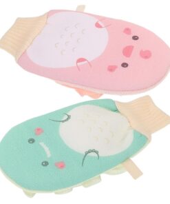 Abaodam 2stücke Pack Körperpeeling-handschuhe Doppelseitig zum Entfernen Abgestorbener Hautschüppchen Badehandschuhe für Dusche Peelingzubehör zur Reinigung Trockener Haut