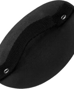 Healvian Runder Doppelseitiger Duschschwamm aus Gummi Maschinenwaschbar und Wiederverwendbar für Sanftes Peeling und Massage unter Dusche Schwarz