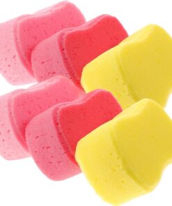 Badeschwamm 8 Stück aus Sponge, Einfache Form, für Erwachsene | Massiert die Haut, Entfernt Abgestorbene Haut, Kindergeeignet, Praktische Bad Accessoires für Dusche
