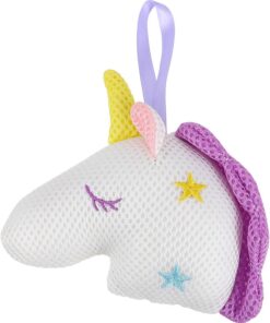 STOBAZA Einhorn Duschball für Sanfte Haut mit Mesh und Pp Baumwolle Entspannend und Reichhaltiger Schaum für Tägliche Dusche