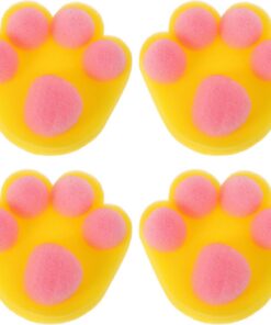 STOBAZA 4stücke Badeschwämme für Junge Mädchen und Junge Mädchen Katzen-luffaschwamm zum Peelen und Waschen Weicher Schwamm für Neugeborene und Kleinkinder mit Lebhaften Motiven