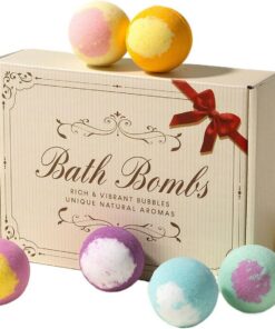 Badeball Natürliche Schaumbad-Pflegeprodukte | 12 duftende Sprudelbäder für Damen, Frauen, Mütter – für Zuhause, Reise, Hotel, Badezimmer