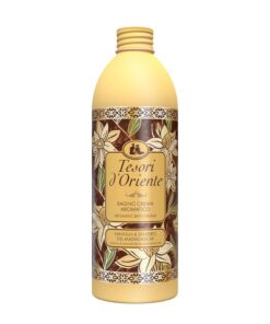 Tesori d'Oriente - Cremebad Vanille und Ingwer aus Madagaskar, Duschgel, das der Haut ein langanhaltendes Wohlgefühl verleiht, 500 ml