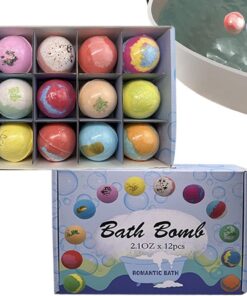 Badebläschenbälle 12 Stück Beruhigende Zusätze für die Wanne | Schaumende Badekugeln für Mama, Ehefrau, Ehemann, Kinder, Freundin, Freund, , und Partner