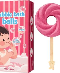 Süße Badebälle für Kinder Lollipop-Form Körperreinigung | Blubber-Spa-Badebälle Für , Mädchen, Ferien, Hotel, Zuhause, Kita, Sommerreisen, Badezimmer, Toilette, Gästetoilette