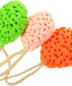 OUNONA 3stücke Gesichtswaschschwämme aus Natürlicher Cellulose zum Entfernen von Make-up Schmutz und Öl Tragbar für Unterwegs Geeignet für Tägliche Gesichtsreinigung und Gesunderhaltung