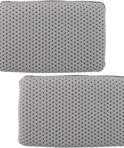 VALICLUD 2 Stück 2 Stück-Pack Badewannenkissen mit Großen Saugnäpfen Weich Gepolstert Schnelltrocknend Ergonomisch Geformt Graues Nackenkissen für Entspanntes Baden zu Hause