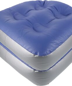 VALICLUD 2 Stück-Pack Aufblasbares Spa Sitzkissen mit Saugnäpfen PVC Verstellbarer Luftfüllung Tragbar für Spa und Hot Tub