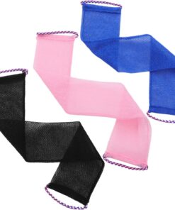 OUNONA 3stücke Badenetze aus Nylon Afrikanische Netzwaschlappen Rückenpeeling-handtücher Körperwaschlappen Schäumende Badenetz Peeling-duschschwämme Körperpeeling-schwämme für Dusche