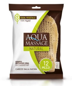 ARIX | 12 Peeling-Handschuhe aus Sisal aus der Linie Aqua Massage Natural, entfernt Verunreinigungen und verbessert die Durchblutung, Massagehandschuh für Entspannung – 12 Stück