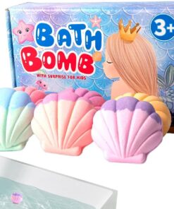 Schaumbad mit Spielzeug-Muschelförmiger Duftsalz-Ball | 6 Stück Badebomben für Mama, Ehefrau, Oma, Mädchen, , Zuhause & Reisen