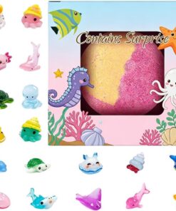 Badebälle - Bunte Brausende Strumpffüller Mit Einem Spielzeug Im Inneren,Spa-Badesprudelkugel - Geeignet Für Zuhause, Badezimmer, Erntedankfest, Geburtstag, Kindertag, Und Mädchen