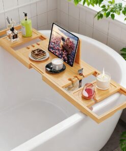 Badewannentablett, Badewannentablett für Badewanne, Badewannentablett aus Holz, Badewannentabletts für die Badewanne, als Geschenk für Frauen oder Hauseinweihungsgeschenke, neues Zuhause