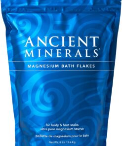 Ancient Minerals Magnesium Flakes Mega Pouch, 3.629 kg - Entspannung, Linderung, Muskelsentspannung, Schmerzlinderung, Hautprobleme - Unscented