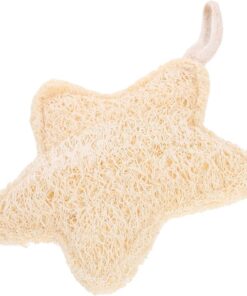 STOBAZA Luffa Badeschwamm Peeling Duschschwamm mit Cartoon Fischform Natürlicher Luffa Körperreiniger für Dusche und Bad Weiche Borsten zum Massieren und Reinigen