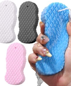 Badeschwamm 4 Stück, Schrubben, Reinigungsschrubber, Täglicher Schrubber | Körperpeeling Zum Duschen 4 Stück Tägliche Reinigung Badeschwamm Schrubber Männer Frauen Erwachsene Kinder