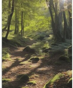 Sunshine in the Woods Handtücher, weich, dick, tragbar, Waschlappen, Handtuch, Mehrzweck-Matte, superfeine Faser, saugfähiges Haartuch für Picknick, Pool, Bad