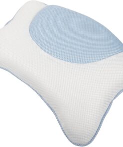 Abaodam Badewannenkissen mit Air Mesh Rutschfestes Nackenkissen mit Saugnäpfen Wasserdichtes Badewannen Polster für Entspanntes Baden und Spa Ergonomische Kopf Nackenstütze Leicht und