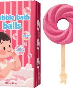 Badebälle für Kinder Niedliche Lutscher-Form Badesalz mit Duft | Handgemachte Sprudelbadekugeln Für Kinder zur Selbstpflege, Spa-Entspannung, Sommer, Geburtstag, Feiertag, als Geschenk für