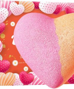 Herzförmige Badesalzkugeln, Duftende Badebomb mit Ätherischen Ölen, Pflegende und Reinigende Haut, für Frauen, Ehefrau, Geburtstag, Valentinstag, Jubiläum (A)