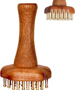 Brass Meridian Brush Meridian Massage Bürste | Kamm Schrubber Massageroller Für Gesicht Kopfhaut Körperpflege Beine Rücken Bauch