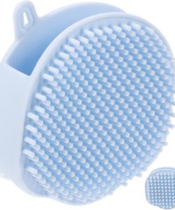Doppelseitige Silikon Badebürste Handbadebürste mit Aufhängehaken Zuverlässige Massagebadebürste für Körperpflege Leicht zu Lagern für Dusche und Reise