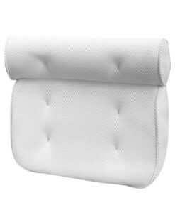 Badewannenkissen, 3D Mesh Stoff, Kühles, Bequemes, Weiches, Bequemes Badewannenkissen mit Saugnäpfen, Rutschfestes, Tragbares Badewannenkissen mit Exquisiter Verarbeitung, für Die Badewanne