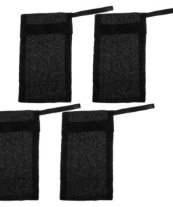 VALICLUD 4stücke Netzseifentasche Für Dusche Seifensparbeutel Aus Netzgewebe Für Seifenstücke Seifensäckchen Mit Trageband Für Unterwegs Seifenbeutel Für Badezimmerartikel Peelingseifenbeut
