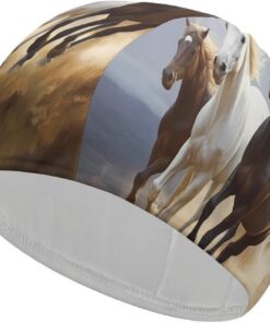 Badekappe mit hoher Elastizität, für langes Haar, kurzes Haar, bequem, große Duschhaube für Zugreduzierung und Haarschutz