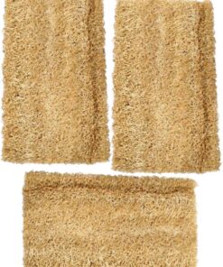 VALICLUD Natürlicher Luffa Spülschwamm aus Leichtem Loofah Material 3 Stück Schnelltrocknend und Vielseitig Geeignet für Küchenreinigung und Spülvorgänge