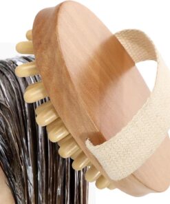 XIAOXIAOYU Massagebürste für den Körper | Manuelle Körpermassagebürste, Massagekamm, Holz, Entspannung, Reisen, Entspannung, Frauen, Männer, tägliche Pflege zu Hause