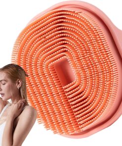 Körper Silikon Schrubber Ergonomische | Silikon-Badebürste für sanfte entspannende Massage, Körperreinigung, Dusch-Schrubber und Peeling-Badzubehör