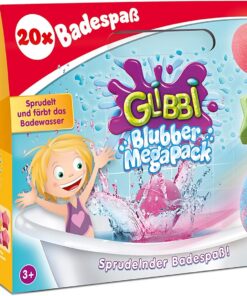Simba 105953611 - Glibbi Blubber Mega Pack, 20 Bunte Badebomben, XXL Packung, Badewannenspielzeug, Badezusatz, Sprudelt Und Färbt Das Wasser, Verschiedene Düfte, Ab 3 Jahren