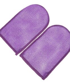 VALICLUD Peelinghandschuhe Badehandschuhe 2 Stück Violett aus Nylon für Körper und Hautpeeling Leicht Erzeugen Reichhaltigen Schaum für Dusche und Bad