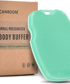 Canroom Körperschrubber aus Silikon für die Dusche, lebensmittelechte Handreinigungsbürste, sanftes Peeling und Schaum, Grün