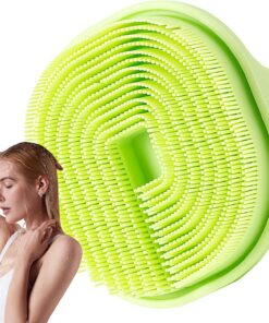 Silikon Körperpeelingbürste Multifunktionaler Ergonomischer Duschschrubber | Silikon-Badebürste für sanfte entspannende Massage, Körperreinigung, Dusch-Schrubber und Peeling-Badzubehör