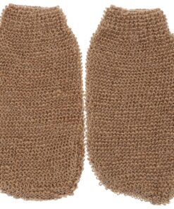 VALICLUD 2 Stück Duschhandschuhe aus Jutefaser mit Starker Reinigungswirkung Wiederverwendbare Peelinghandschuhe für Beine und Arme Badezimmeraccessoires für Zuhause