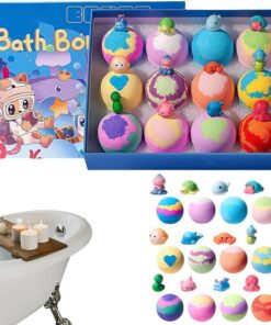 Schaumbad Bälle 12 Stück erfrischende, bunte Schaumbäder in | Badebälle als Strumpffüller für Teenager, , Kinder, , Mädchen