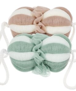 VALICLUD 2stücke Duschschwämme Körperschwamm Badezimmer-dusch-luffa Körperpeeling-luffa Badezimmer-essentials Dusch-luffa-schwamm Badezubehör Luffa Für Damen Dusch-luffa Mermaid Pure